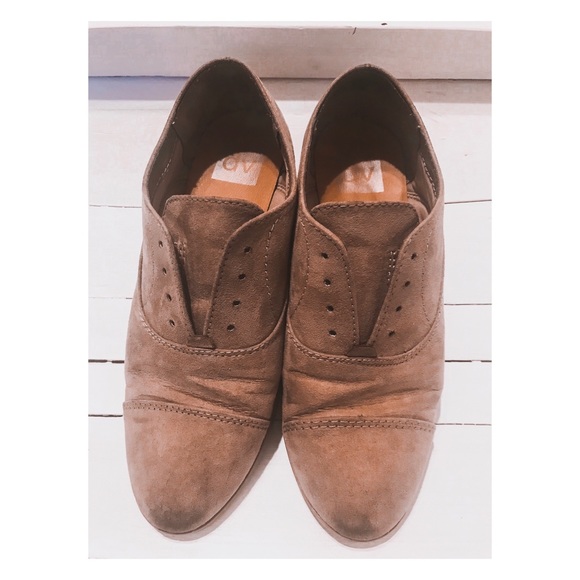 Suede Brown Flats - Picture 2 of 3